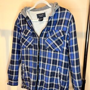 Canyon Guide Blue Plaid Men's Jacket